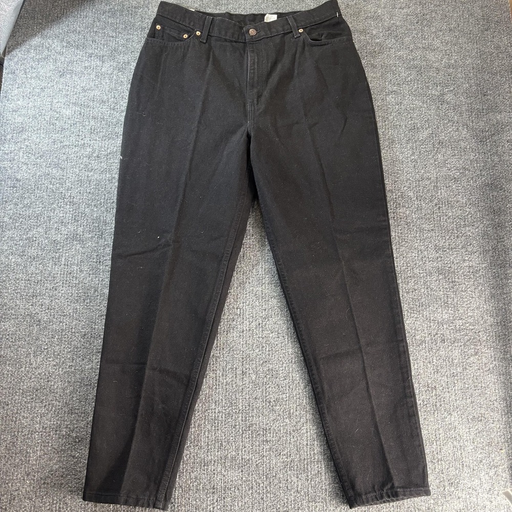Levis 522 Jeans Womens 18 Black Tapered‎ Fit Red Tab 100% Cotton Denim NWT
